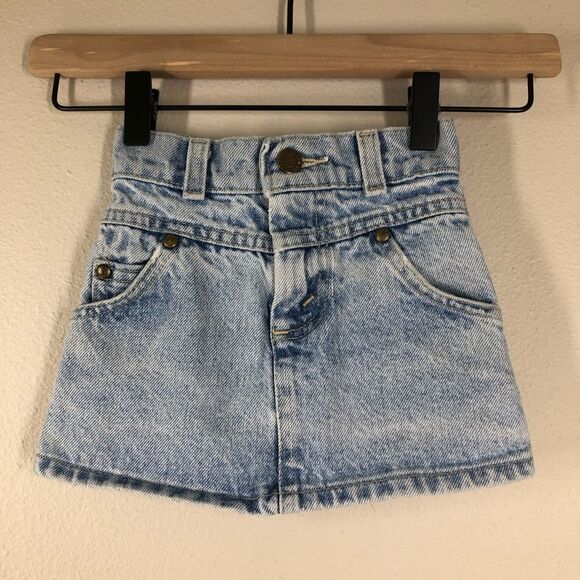 Vintage Levi’s Toddler Denim Skirt Western Little Girls Size 2 or 2T - Picture 1 of 8